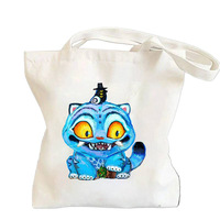 Sacs fourre-tout en toile personnalisés en gros avec des motifs d'anime et de manga, mode étudiante, simplicité, usage quotidien, couleur et taille personnalisées