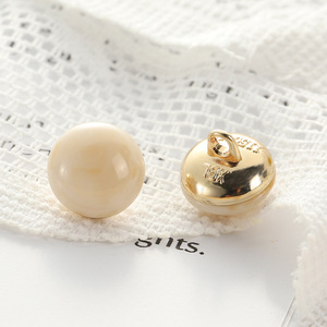 กระดุมทองเหลืองคุณภาพสูงแบบฝังพลอยเรซินสำหรับเสื้อโค้ทของผู้หญิงเครื่องประดับเสื้อผ้าเด็ก - Product Image 6