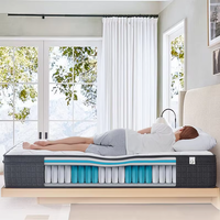 Matelas sur mesure OEM/ODM, mobilier de chambre à coucher, matelas orthopédique double de luxe, matelas hybride de taille king, compressé sous vide