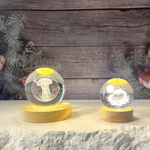 ฐานหลอดไฟ LED แบบเรืองแสงทำจาก<span class=keywords><strong>ไม้</strong></span>สำหรับ3D ตัวยึดหลอด<span class=keywords><strong>ไฟ</strong></span>เลเซอร์ LED ฐานแสดงผลคริสตัลพร้อมสาย USB - Product Image 3