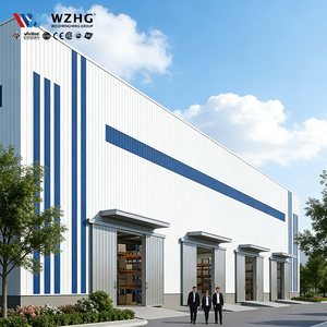 Bâtiment d'usine préfabriqué en structure acier industrielle AutoCAD pour entrepôt, atelier, bureau, durée de vie de 50 ans - Product Image 1