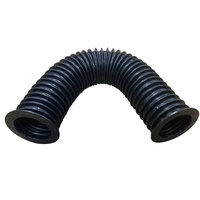Soufflet flexible en caoutchouc et nylon pour la protection des cannelures d'arbres de tiges de vérins hydrauliques