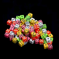 Mini 8mm Point Carré DIY Voyage Jeu Dés 6 Face Puzzle pour Enfants Dollhouse Accessoire