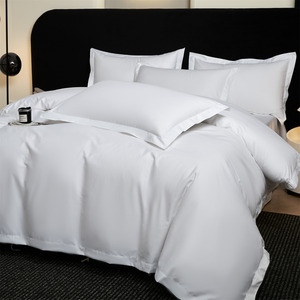 Luxury 5 Star Hotel <strong>Bedding</strong> Set 100% Cotton <strong>400</strong> <strong>Thread</strong> <strong>Count</strong> Solid Color Sale <strong>Bedding</strong> Sets 4 Pieces <strong>Bedding</strong> Set - Product Image 1
