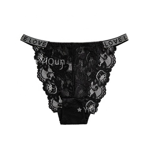 Venta al por mayor de fábrica, ropa interior sexy transparente para mujer, bragas de encaje sexy para damas - Product Image 5