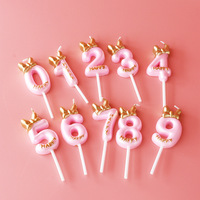 Bougies créatives Prince et Princesse, décoration de gâteau en forme d'arc pour garçons et filles, fête de premier anniversaire, décoration de maison pour le Nouvel An