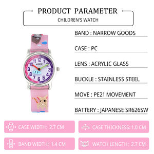 Reloj de cuarzo analógico con logotipo personalizado para niños, regalo escolar de lujo, banda de PVC de aleación de 5mm con abalorio de dibujos animados antiguos, <span class=keywords><strong>Outlook</strong></span> Boys - Product Image 4