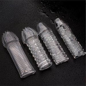 Dragon Kondom Adult Transparent Crystal Sexspielzeug Penis abdeckung Cockring Dildo Nagel Kondom Spezial kondom Männliche Produkte - Product Image 3