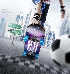 บอร์ดสเก็ตไม้เมเปิ้ล4ล้อ,สเก็ตบอร์ดไม้สำหรับเด็กผู้ชายเด็กผู้หญิง - Product Image 4
