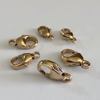 Fermoir homard rempli d'or 14K de qualité supérieure avec anneau fermé Accessoires de bijoux en laiton pour la fabrication de bijoux de haute qualité