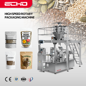 Machine à emballer de joint de remplissage de pesée de comptage automatique de sac préfabriqué pour les graines de légumes de fenouil de fleur de basilic de lotus - Product Image 1