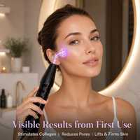 IFINE Beauty Baguette faciale haute fréquence professionnelle avec 4 électrodes en verre interchangeables, appareil de soin de la peau pour le visage et le cou