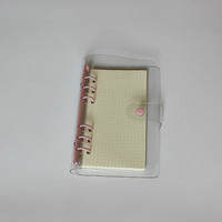 Dossier à feuilles mobiles personnalisé pour carnet de notes A4 A5 A6 A7 Transparent à 6 anneaux en pvc