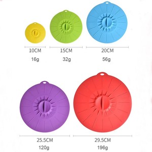 Couvre-plat en silicone pour micro-ondes, couvre-plat de cuisine coloré, réutilisable, pour <span class=keywords><strong>pot</strong></span>, bol, tasse, couvercle en silicone à ventouse scellé - Product Image 3