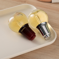 VANJOIN Flacon compte-gouttes sphérique en verre de 50 ml avec bouton-poussoir, contenant cosmétique de luxe en verre pour sérum visage et huile essentielle