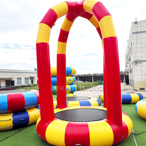 Grande trampolino gonfiabile dello sport-stile del Bungee dell'acqua per il prodotto galleggiante di divertimento del parco dell'acqua della scuola residenziale del lago - Product Image 2