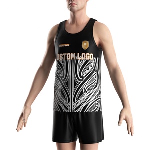 Camisetas sin mangas personalizadas con logo para entrenamiento, camisetas vintage de <span class=keywords><strong>España</strong></span>, camisetas de <span class=keywords><strong>rugby</strong></span>, camisetas de fitness y chalecos. - Product Image 5