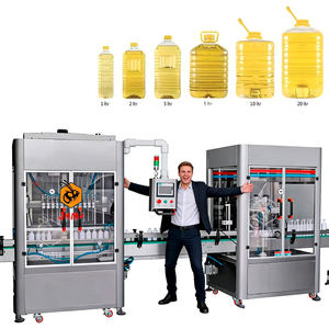 Automatische 1L 5L 20L eetbare kookolie vul- en verpakkingslijn palmolie plantaardige zonnebloemolie flesvulfles- en afsluitmachine - Product Image 1