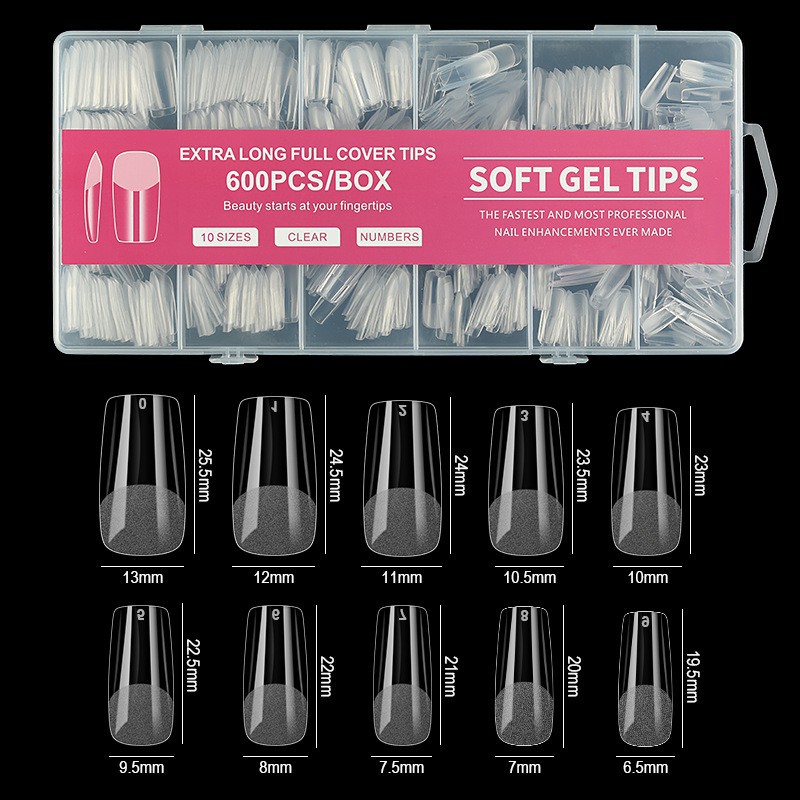 Square transparent half matte 600pcsh119-5