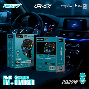 Cargador de Coche Ansty CAR-020 PD20W con Radio FM, USB-C, Pantalla LED y Carga Rápida - Product Image 3