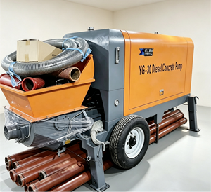 Pompe à béton 60m3/h, alimentée au diesel, avec chauffage de grille et kit de démarrage arctique - Product Image 2