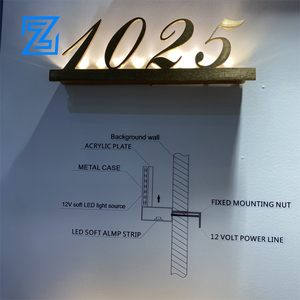 Thép Không Gỉ Kim Loại Số Và Chữ Số Nhà Phòng Khách Sạn Cửa - Product Image 3