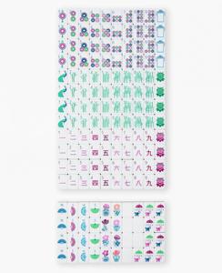 Jeu de Mahjong Américain Personnalisé Coloré en Stock pour 4 Joueurs – Durable, Étanche, Moderne, Portable, en Acrylique, Écologique - Product Image 4