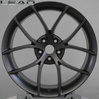 عجلات LEAD من سبائك الألومنيوم المطروقة مقاس 16-24 بوصة بطلاء مسحوق معدني مطفي 25 مم/20 مم متعددة الأذرع رياضية جديدة متوافقة عالميًا 3