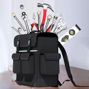 Sac à outils multifonctionnel en tissu Oxford, sac d'électricien avec fermeture à glissière pour outils de réparation - Product Image 2