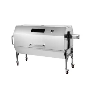 Horno de cordero de 1,1 m <span class=keywords><strong>y</strong></span> 1,5 m, Parrilla de carbón a <span class=keywords><strong>gas</strong></span>, barbacoa de carbón de madera, parrilla de doble propósito, parrilla eléctrica rotativa grande para uso comercial - Product Image 1