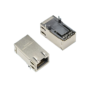 1 cổng 100/1000/2.5G/5G/10g Base-T CAT5E Cat5 Cat6 PCB xếp chồng lên nhau <span class=keywords><strong>RJ45</strong></span> mạ Vàng DC 5V Ethernet kết nối - Product Image 2