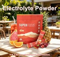 OEM/ODM 20 Sachets de Poudre d'Électrolytes Hydratants Sans Sucre pour Boisson Énergétique Sportive