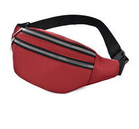 Nouvelle sacoche de ceinture sport pour homme, style coréen, imperméable, en polyester, grande capacité, pochette pour téléphone, tendance