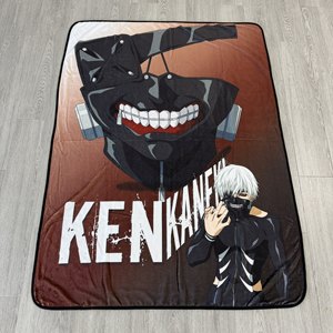 Couverture en flanelle Tokyo Ghoul <span class=keywords><strong>Ken</strong></span> <span class=keywords><strong>Kaneki</strong></span>, douce, imprimée avec des motifs d'anime, pour canapé-lit, confortable, chaude, moderne, décoration d'intérieur pour toutes les saisons - Product Image 2