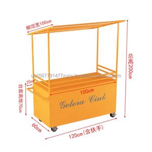 Outdoor Stall Shopping Mall Booth Mobile Dining Cart Food Festival Stand Portable Street Pizza Booth Mobile Ice Cream <b>Trolley</b> - Product Image 6