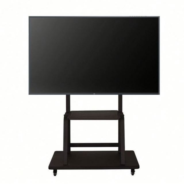 Corner Mobile Tv Trolley Stand Motorized Cart Monitor Mount Bracket Tripod Lcd Led Audio Vesa Floor Swivel Pillar