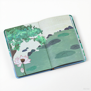 Máy tính xách tay Phong cách Trung Quốc cổ điển-trang đầy đủ màu sắc cho Nhật ký và viết sáng tạo - Product Image 1