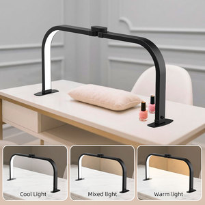 Lámpara de Escritorio LED de <span class=keywords><strong>Media</strong></span> <span class=keywords><strong>Luna</strong></span> para <span class=keywords><strong>Uñas</strong></span>, Luz de Belleza para Manicura, Temperatura de Color Ajustable, Portátil para Hogar y Salón, Suministro al por Mayor - Product Image 2