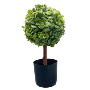 Nieuw Ontwerp Bonsai Grasbal Topiary Buxus Boom Kunstmatige Plant Voor Decoratie Plantas Artificiales Arboles Guirlande