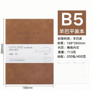 Wholesale <b>Custom</b> Logo Pu Leather Thread Sewing Bound Hard Cover Printed <b>Diary</b> <b>Custom</b> Color USA Mairun Office Use A5 A6 B5 - Product Image 4