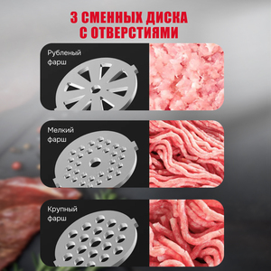 Picadora de Ajo Eléctrica de Cerámica para el Hogar, Material de Grado Alimenticio, Tecnología de Picado en Espiral, Picadora de Carne de Gran Capacidad, 1600W, Segura - Product Image 4