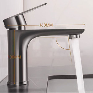 Vòi lavabo inox cao cấp, nóng lạnh, tay cầm đơn, khuyến mãi - Product Image 3