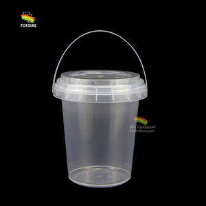 Seau à fruits en plastique transparent de qualité alimentaire 350 ml/500 ml/700 ml/1000 ml avec fermoir antivol, seau à nourriture jetable pour boba, petit seau à nourriture - Product Image 5