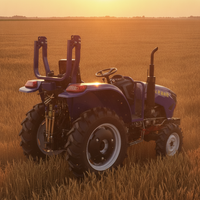 Tracteur-chargeur agricole compact Euro 5 de haute qualité, neuf et économique, avec faucheuse à disques, provenant de Chine pour l'agriculture