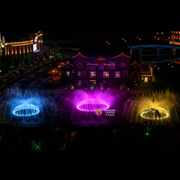 Fuente con Efecto de Fuente de Dubái de Diseño Libre, Software Musical para Exteriores con Luz LED Multicolor para Decoración de Piscinas
