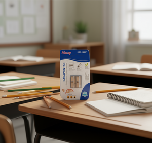 Temperino Meccanico Pioney 2.5 x 2.4 cm a Doppio Foro in Alluminio per Scuola e Ufficio - Product Image 2