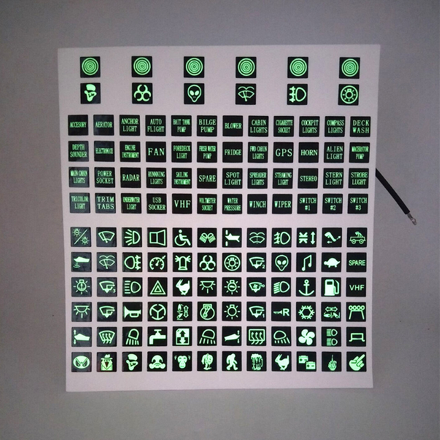 Hotsale Self Adhesive Luminous Phosphorescent Vinyl Luminescent Film Glow in the Dark PET Fluorescent Sticker