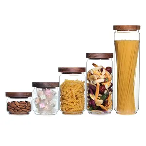 325ml 500ml 750ml 1000ml 1800ml vasetti di vetro borosilicato alto contenitore per alimenti contenitore per spezie