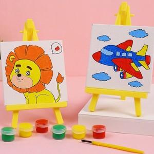 Jouet éducatif de dessin artistique DIY style dessin animé avec cadre pour peinture à l'huile, idéal pour les cadeaux d'anniversaire pour enfants, les récompenses de maternelle et les pinatas - Product Image 3