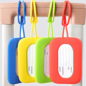 Étiquettes de bagages en silicone personnalisées avec logo promotionnel, cartes d'identité - Imperméables, ultra-légères, résistantes à l'usure pour les voyages et l'aéroport - Product Image 2